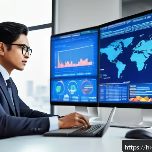 Home 13 국제무역사 2급과 1급 차이 - A professional international trade expert in formal business attire, sitting at a modern office desk...